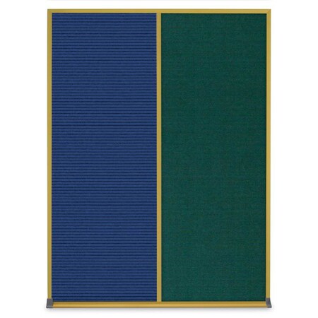 United Visual Products Single Door Radius Corkboard, 24"X36", B UV8001-BRONZE-AMETHY